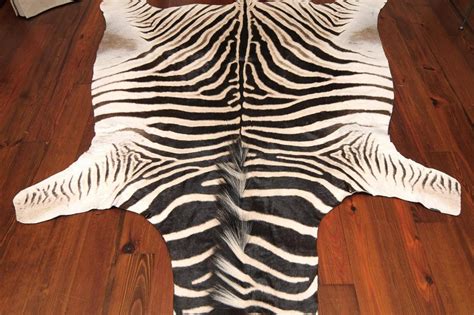 authentic zebra skin rugs.